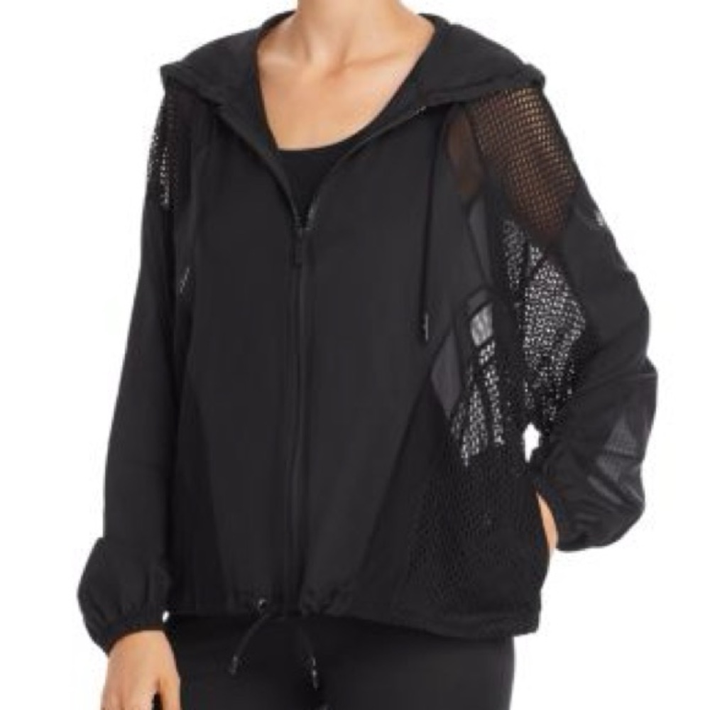 Alo Yoga
Women's Black Feature Mesh Hooded Jacket